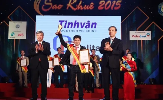 Hai sản phẩm phần mềm của Tinh Vân được trao danh hiệu Sao Khuê 2015