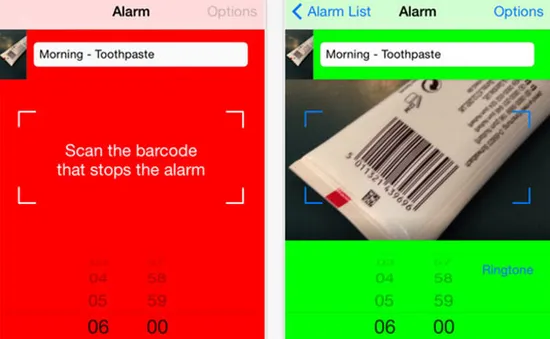 Barcode Alarm Clock – Bảo bối cho người hay “ngủ nướng”