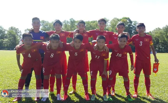 U14 Việt Nam giành chiến thắng cách biệt 5 bàn trước Brunei tại Festival U14 châu Á