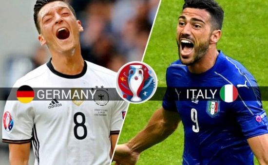 Lịch trực tiếp tứ kết EURO 2016 hôm nay: Đại chiến Đức - Italy (VTV3 & VTV3HD, VTV9)