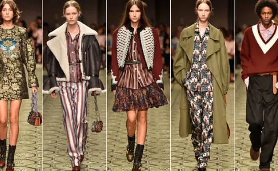 Du hành thời gian cùng show thời trang mới của Burberry