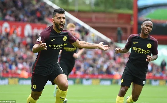 VIDEO, Stoke City 1-4 Man City: Aguero cùng Nolito lập cú đúp, Man City thắng ấn tượng!