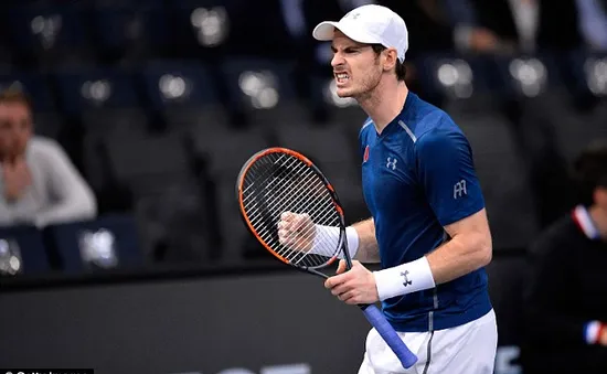 Andy Murray tiến vào tứ kết giải quần vợt Paris Masters