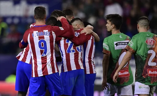 Lượt về vòng 1/16 cúp Nhà vua TBN: Atletico đè bẹp Guijuelo