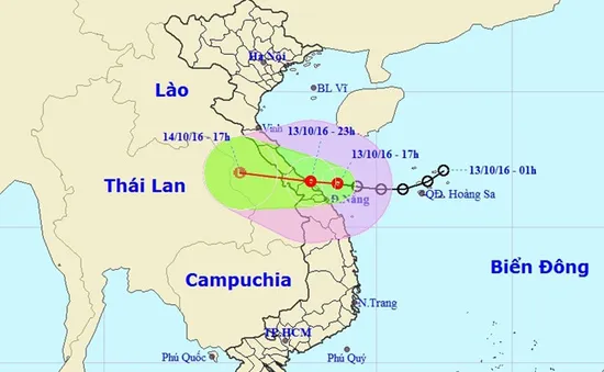 Áp thấp nhiệt đới gây mưa lớn tại Trung Trung Bộ