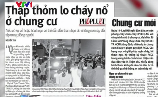 Thấp thỏm lo cháy nổ chung cư