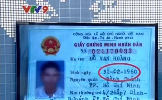 Hy hữu người có CMND ghi ngày sinh… 31/02