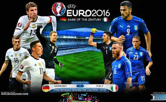 Tứ kết EURO 2016, Đức – Italy: Xoay ngược bánh xe lịch sử! (2h00 ngày 3/7 trên VTV3 & VTV3HD)