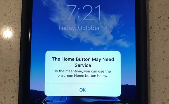 iPhone 7 bất ngờ gặp sự cố bị liệt phím Home