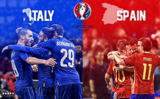 Lịch trực tiếp vòng 1/8 EURO 2016 hôm nay 27/6 và 28/6: Tâm điểm Italy – Tây Ban Nha