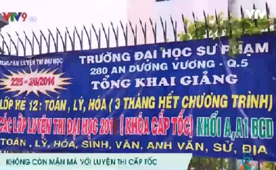 Nhiều trung tâm luyện thi cấp tốc TP.HCM đối mặt nguy cơ đóng cửa