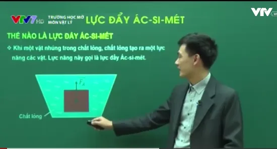 Trường học mở - môn Vật lý: Lực đẩy Acsimet