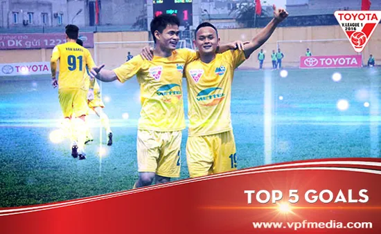 Top 5 bàn thắng đẹp nhất vòng 7 V.League: Quốc Phương dẫn đầu