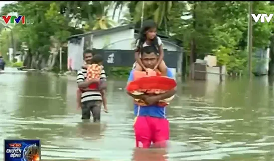 Sri Lanka: 200.000 người phải sơ tán do mưa lớn