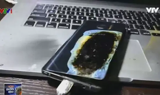 Samsung Galaxy Note7 bản mới vẫn nổ khi đang sạc