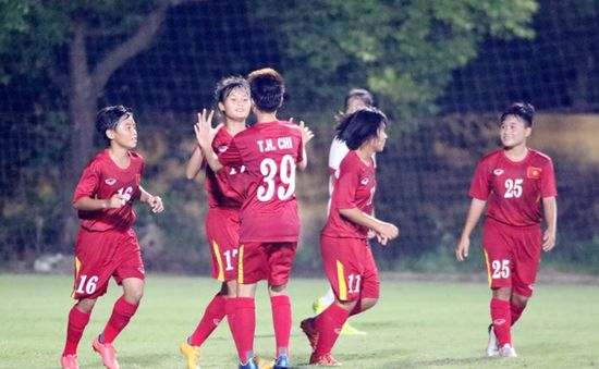 U16 nữ Việt Nam chia tay vòng loại giải châu Á 2017 bằng trận thắng 5-0