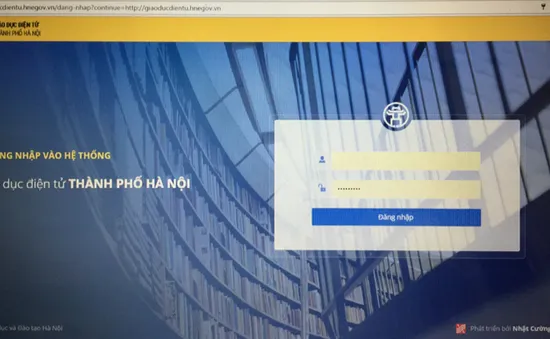 Hệ thống sổ điểm điện tử Hà Nội lỗi gây khó khăn cho giáo viên vào điểm