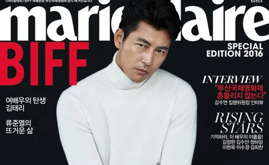 Jung Woo Sung mạnh mẽ, cuốn hút trên bìa Marie Claire