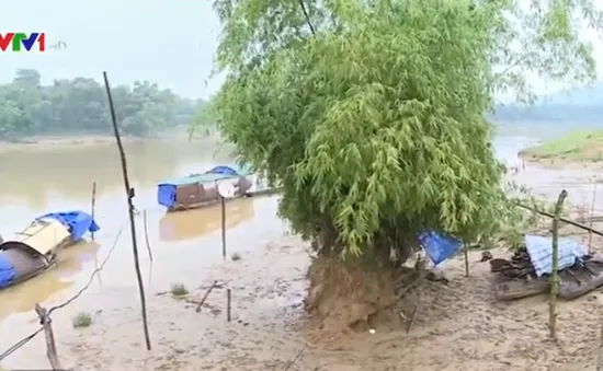 Sông Ngàn Phố (Hà Tĩnh) sạt lở nghiêm trọng