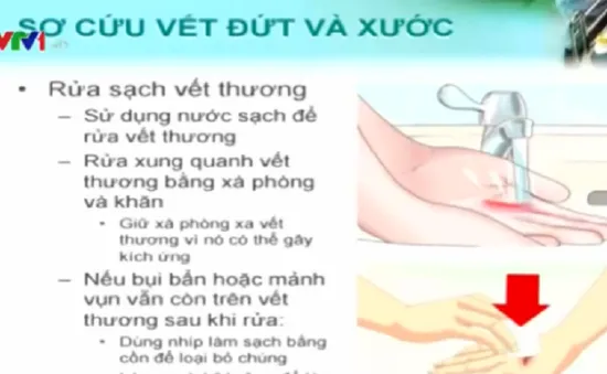 Cách sơ cứu an toàn vết đứt, trầy xước