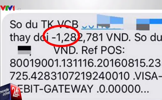 “Bỗng nhiên” bị báo mất tiền trong thẻ tín dụng