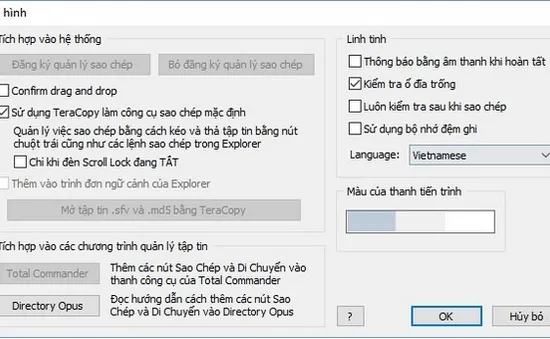 Thủ thuật tăng tốc độ sao chép/di chuyển dữ liệu trên Windows