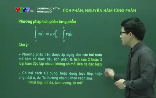 Ôn tập môn Toán: Tích phân, nguyên hàm từng phần