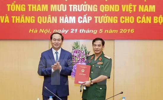 Trao quyết định bổ nhiệm Tổng Tham mưu trưởng QĐND Việt Nam