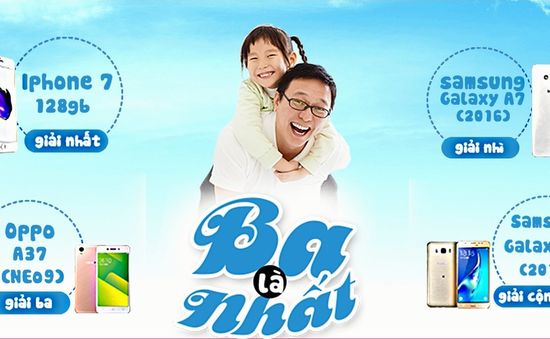 Cuộc thi ảnh "Ba là nhất": Cùng VTVcab chia sẻ khoảnh khắc tình cảm cha con