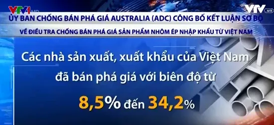 Australia cáo buộc doanh nghiệp Việt bán phá giá nhôm ép