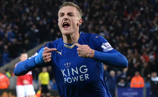 Vardy góp 2 bàn thắng trong Top 10 đẹp nhất mùa 2015/16