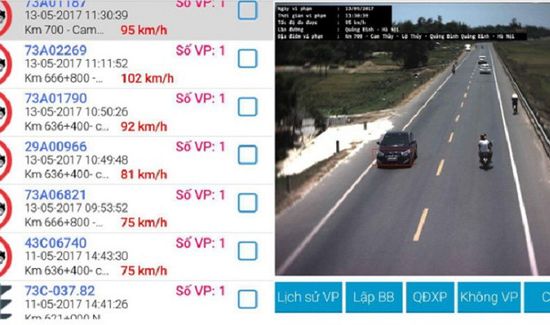 Quảng Bình: Camera phát hiện gần 800 xe vi phạm trên Quốc lộ 1