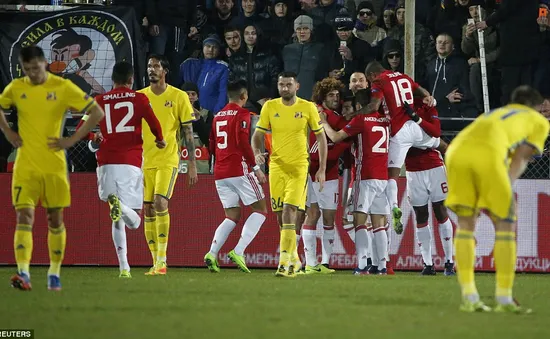 Lượt đi vòng 1/8 Europa League, Rostov 1-1 Man Utd: Lợi thế trước trận lượt về