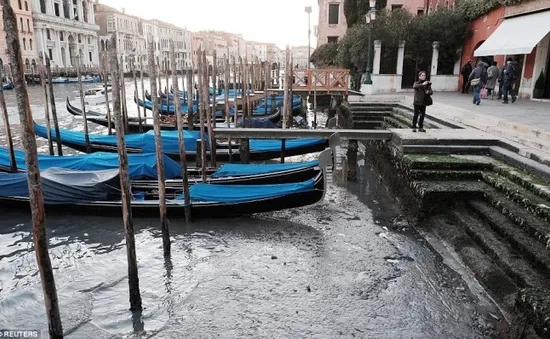 Thành phố "nổi" Venice, Italy dần khô cạn trầm trọng