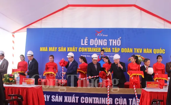 Động thổ nhà máy sản xuất container của tập đoàn TKV Hàn Quốc