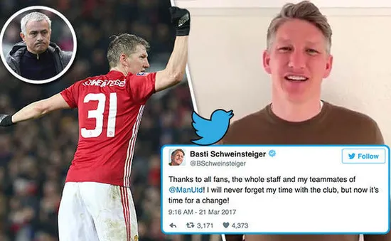 Cay đắng rời Man Utd, Schweinsteiger "nhắn nhủ" gì với Mourinho?