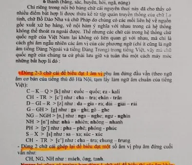 Chính phủ không có chủ trương cải tiến chữ quốc ngữ