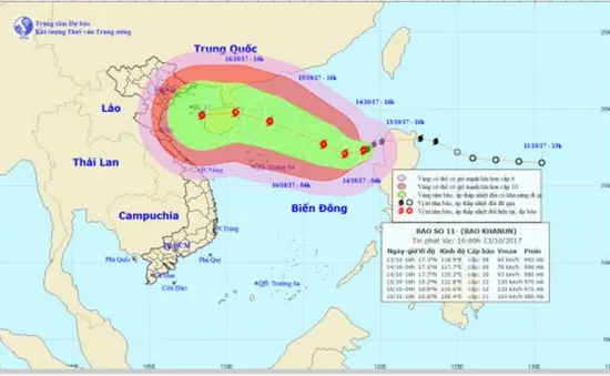 Chủ động ứng phó với diễn biến của cơn bão số 11