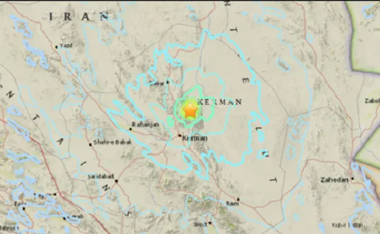 Động đất mạnh 6,2 độ richter tại Iran, 18 người bị thương