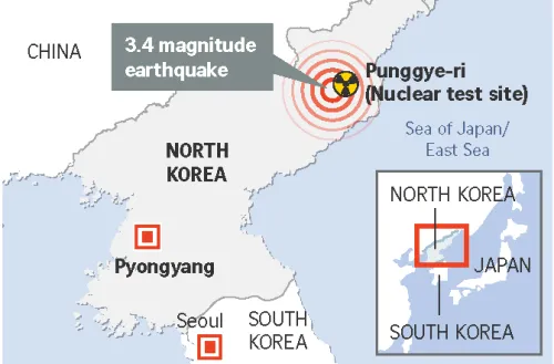 Động đất ở Triều Tiên không phải do thử hạt nhân