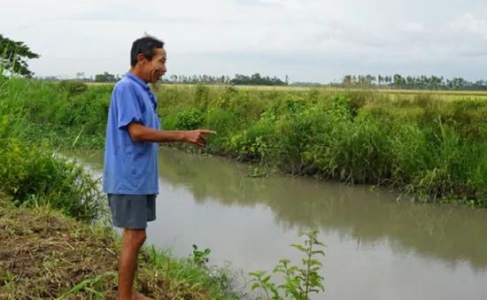 Kênh thủy lợi chính bị thu hẹp, người dân Hậu Giang khổ đủ đường