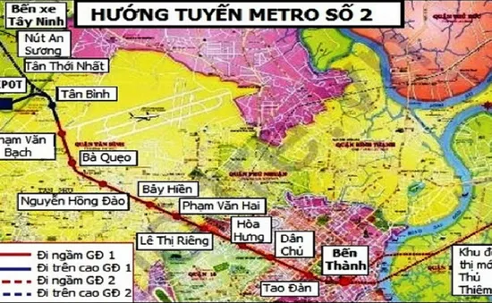 TP.HCM xin tăng 800 triệu USD làm tuyến metro số 2