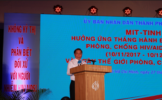 Hơn 1.000 người tham gia mít tinh hưởng ứng phòng chống HIV/AIDS tại TP.HCM