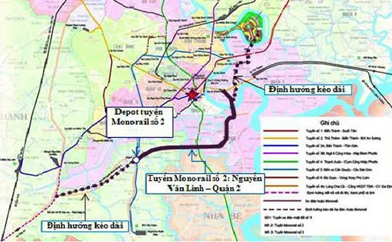 Hàn Quốc tài trợ 2,04 triệu USD nghiên cứu tuyến monorail số 2 tại TP.HCM