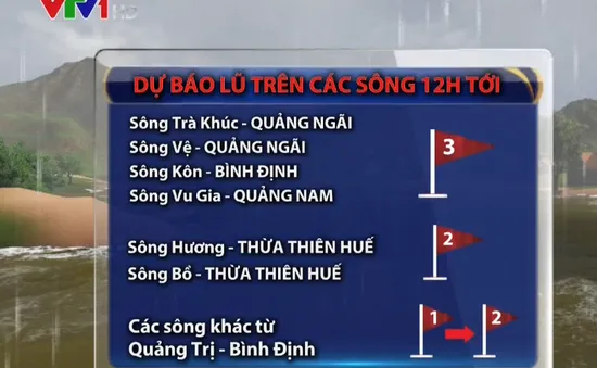 Mưa lớn tiếp diễn từ Hà Tĩnh đến Quảng Ngãi, cảnh báo ngập lụt nghiêm trọng