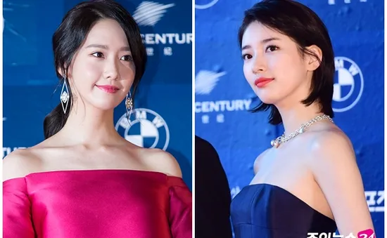 Lễ trao giải Baeksang 2017: Yoona (SNSD) rực rỡ sắc đỏ, Suzy e ấp trong bộ váy navy