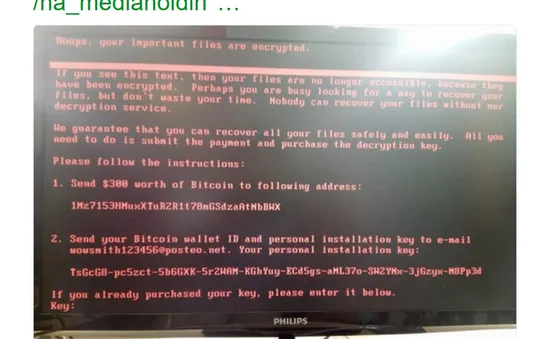 Sau WannaCry, người dùng lại phải đối mặt ransomware mới đáng sợ không kém