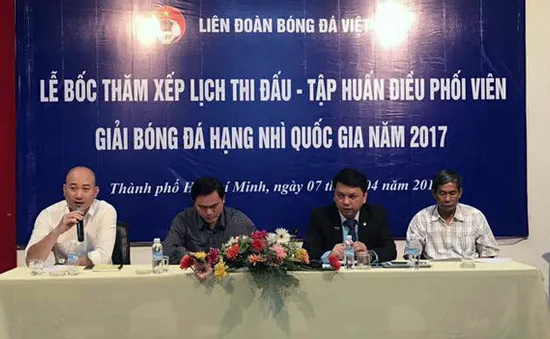 16 đội tham dự giải hạng Nhì Quốc gia 2017, tranh 3,5 suất thăng hạng