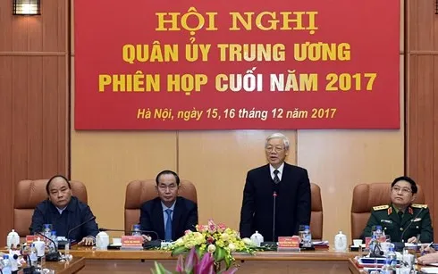 Tổng Bí thư Nguyễn Phú Trọng chủ trì Hội nghị Quân ủy Trung ương