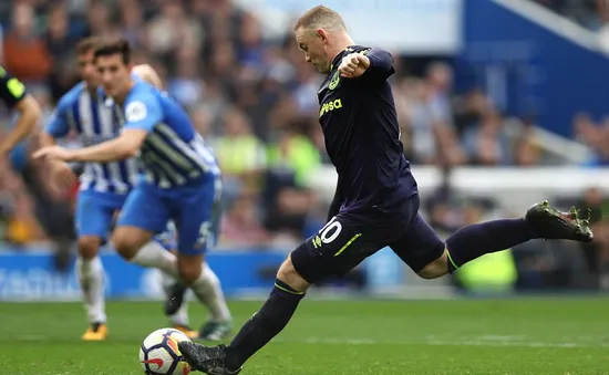 Ghi bàn cứu Everton, Rooney áp sát kỷ lục Ngoại hạng